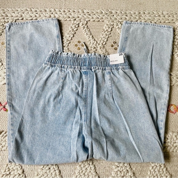 NEW High Rise Pinch Waist 90s Baggy Jeans - Picture 3 of 7